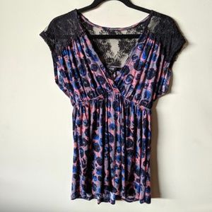 Forever 21 Lacy Floral Shirt